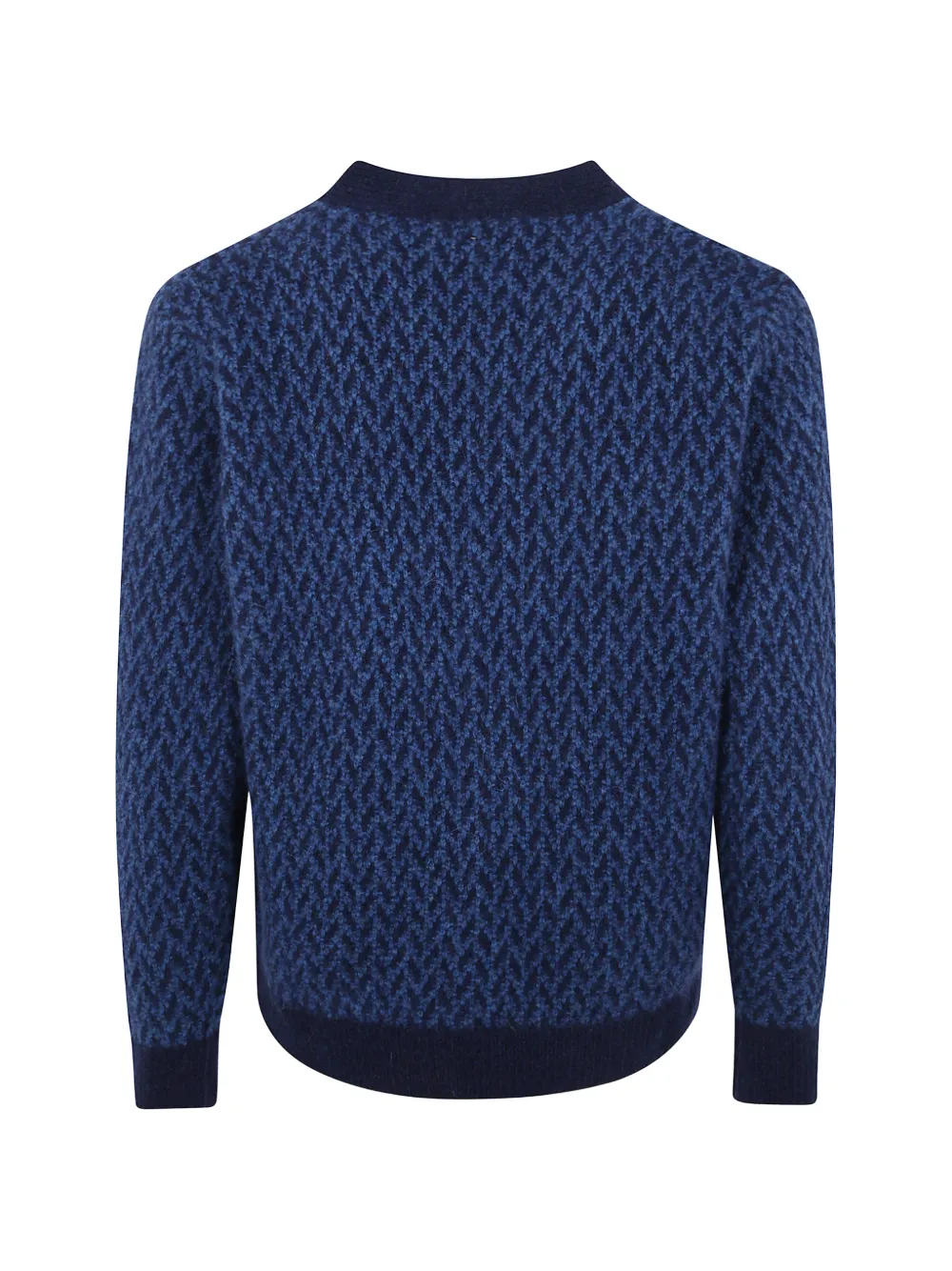 Filippo De Laurentiis geometric-pattern wool cardigan Blauw