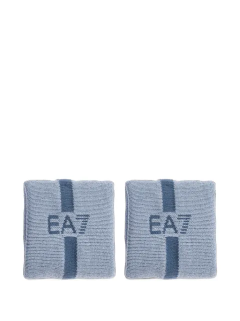 Ea7 Emporio Armani EA7 logo-intarsia wristbands