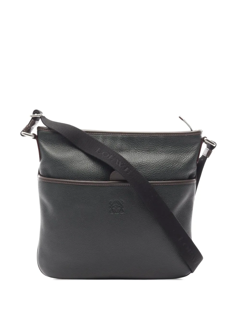Loewe Pre-Owned 2010-2026 Leather Anagram crossbody bag - Green