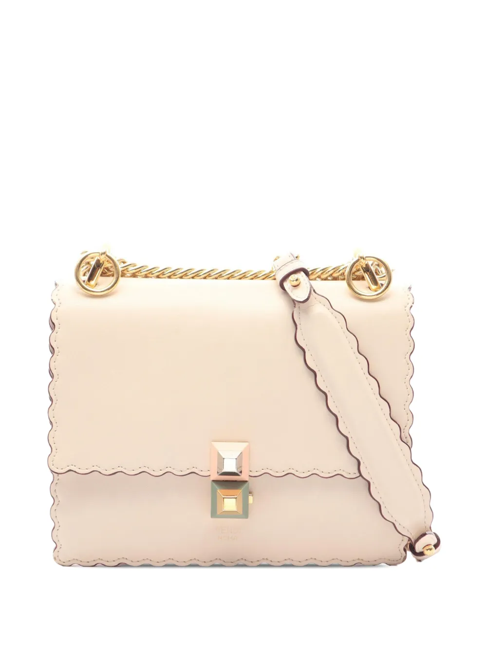 Fendi Pre-Owned 2010-2026 Small Leather Kan I crossbody bag - Braun