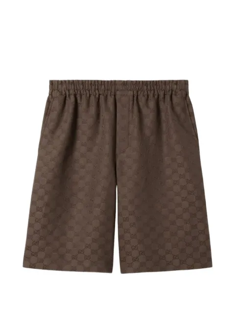 Gucci GG canvas linen blend shorts