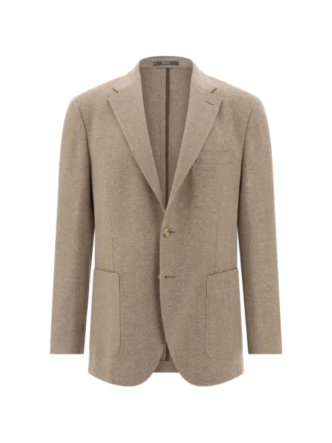 Boggi Milano herringbone cashmere wool blazer