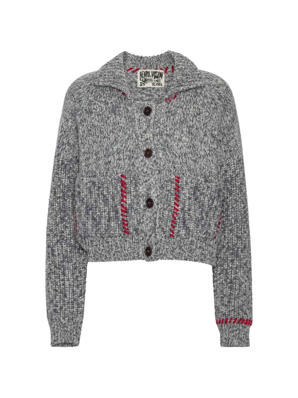 Henrik Vibskov Stitch chunky-knit cardigan - Grey