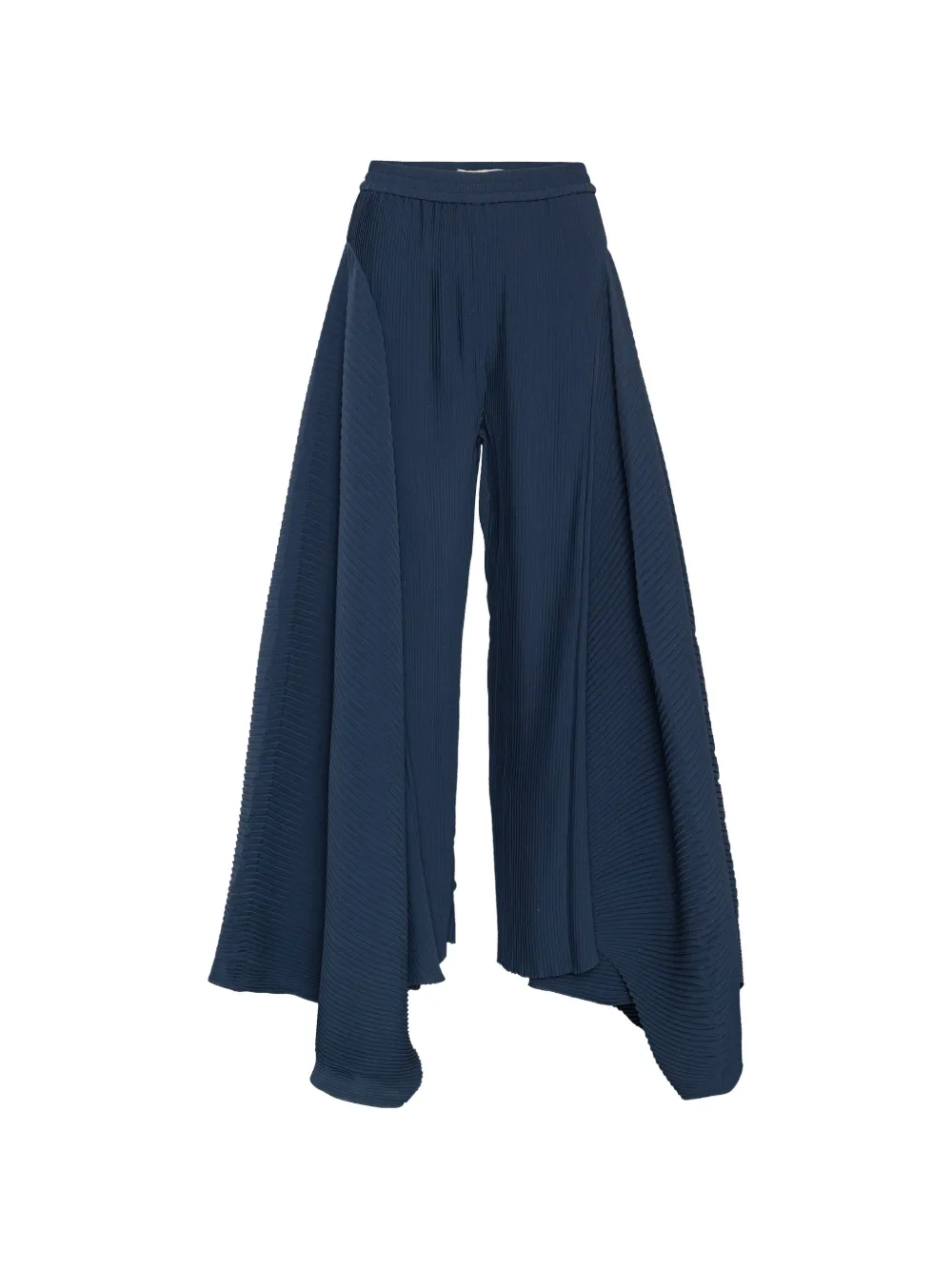 Henrik Vibskov Wrist Plisse layered trousers Blauw