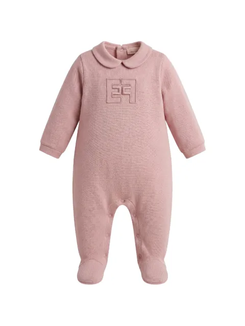 Elisabetta Franchi Kids mameluco con logo bordado