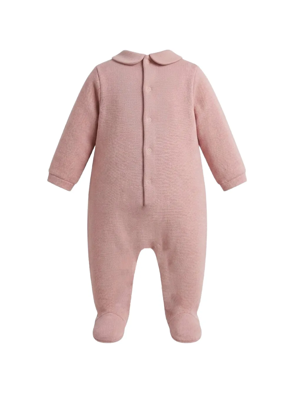 Elisabetta Franchi Kids logo-embroidered babygrow Roze