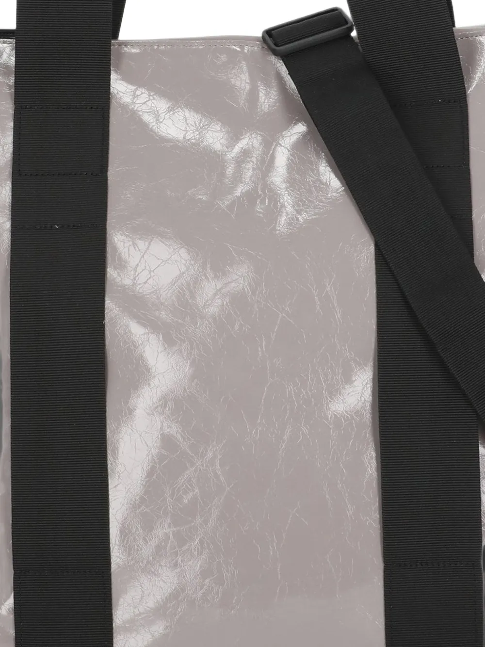 Rains Mini glaze-effect tote bag Grijs