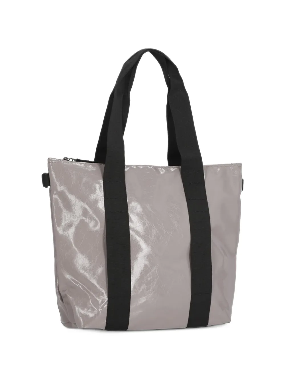 Rains Mini glaze-effect tote bag Grijs