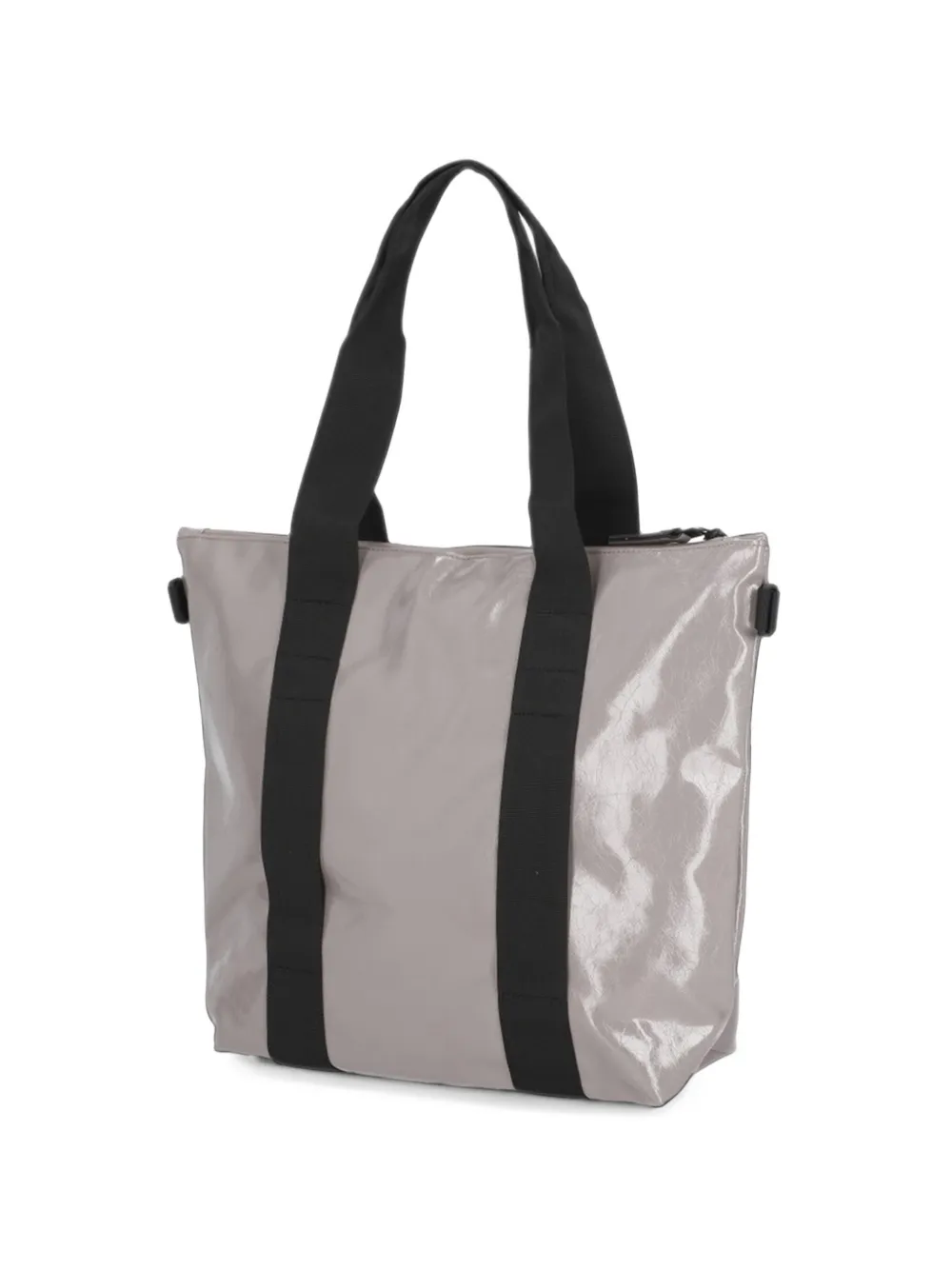 Rains Mini glaze-effect tote bag Grijs