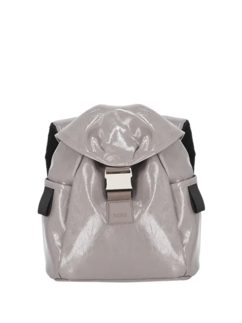 Rains mini Valera glaze-effect buckle-fastening backpack