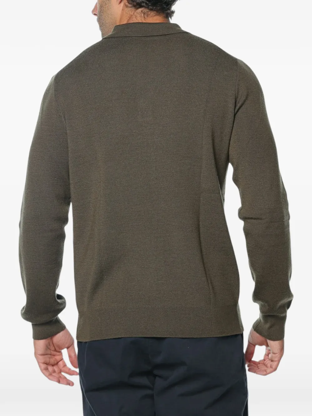 Trussardi wool polo shirt Groen