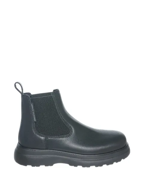 Armani Exchange leather ankle boots