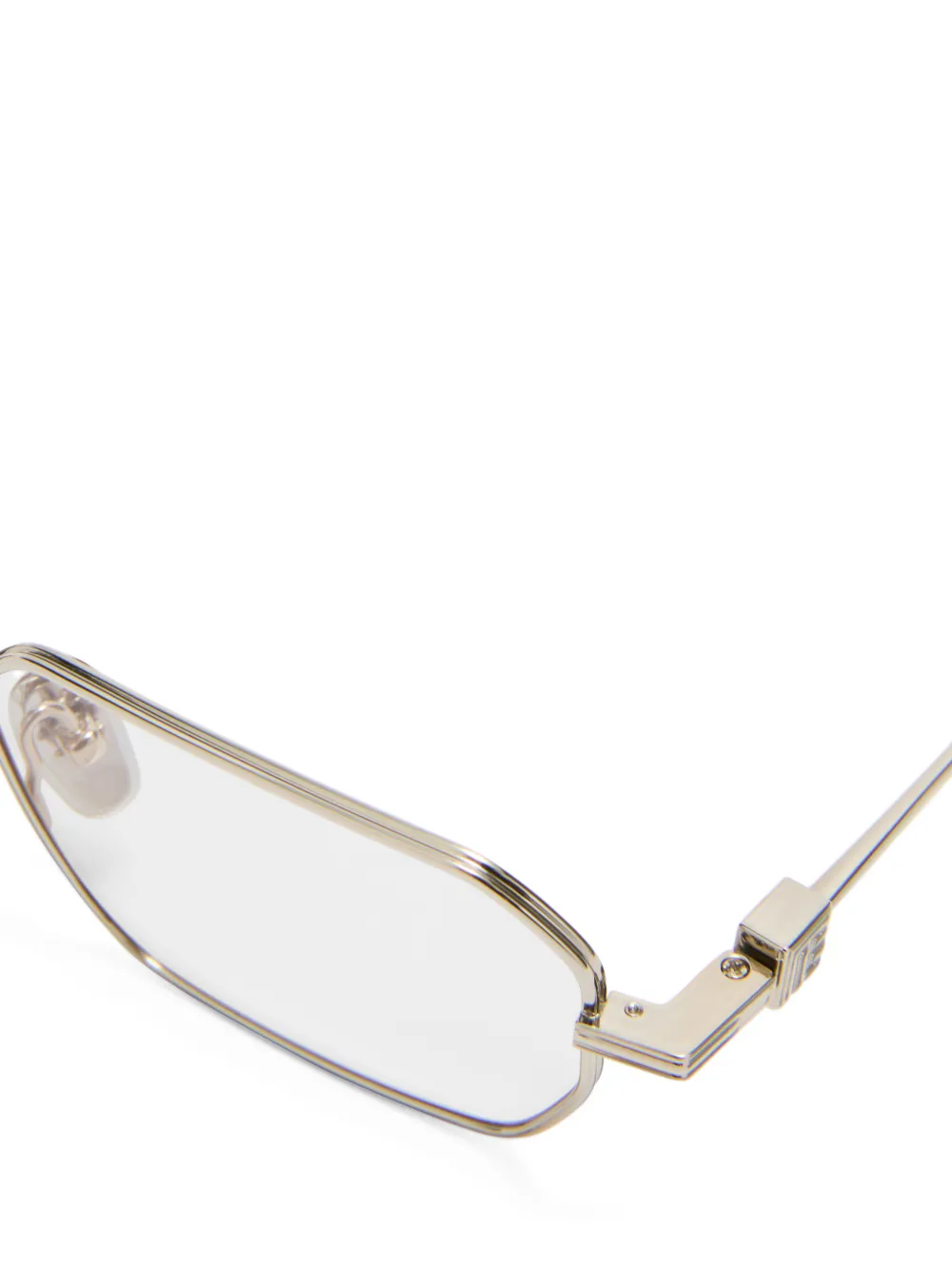 Balmain Eyewear Bril met geometrisch montuur Goud