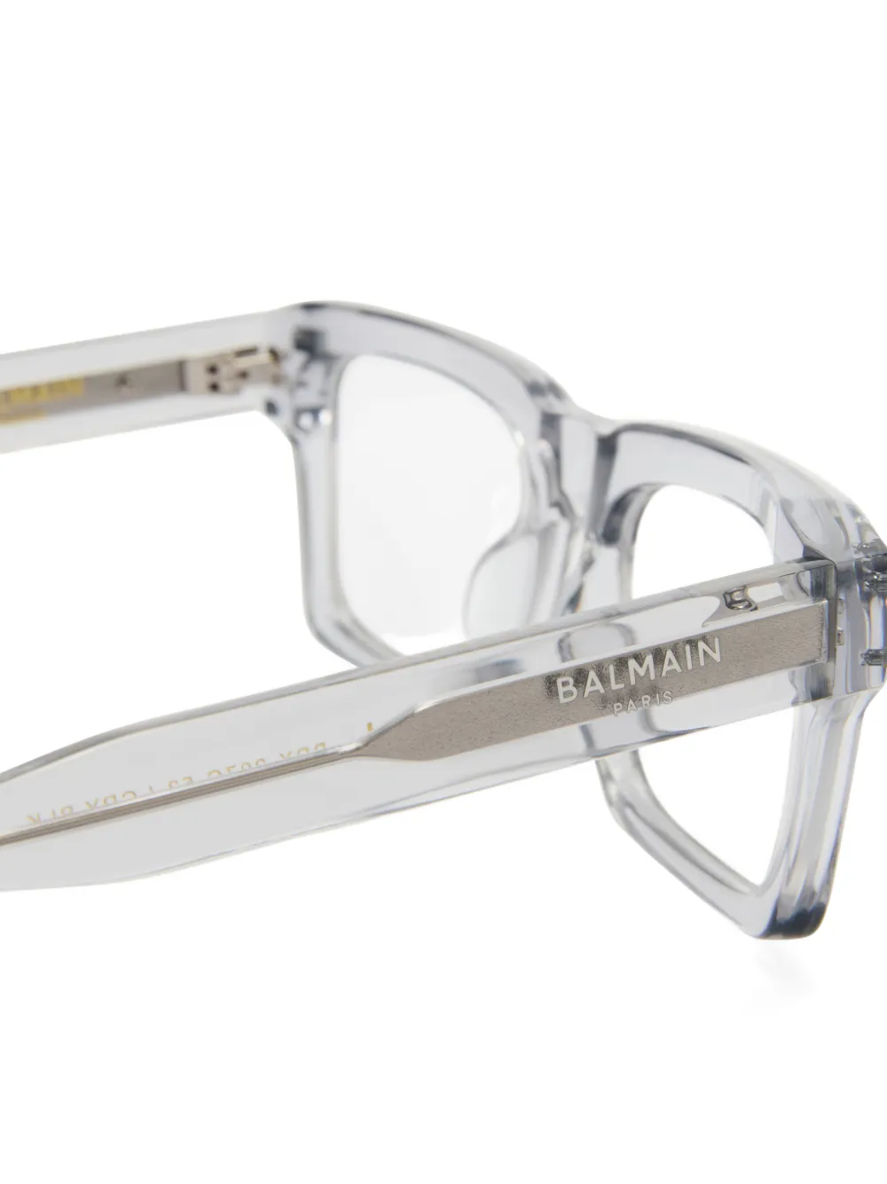Balmain Eyewear rectangle-frame glasses Grijs