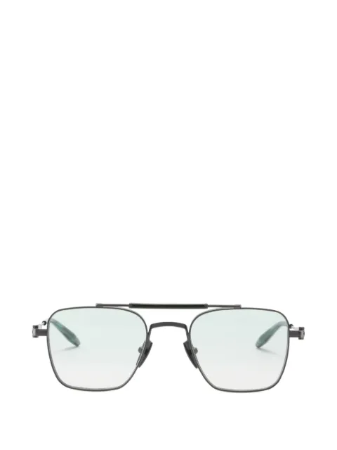 Akoni Europa titanium square-frame sunglasses