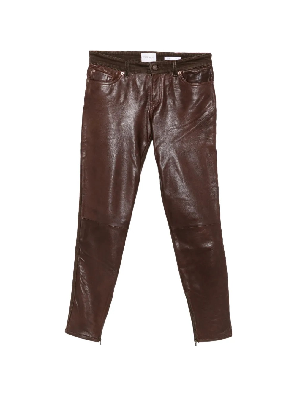 7 For All Mankind coated slim-fit jeans - Braun