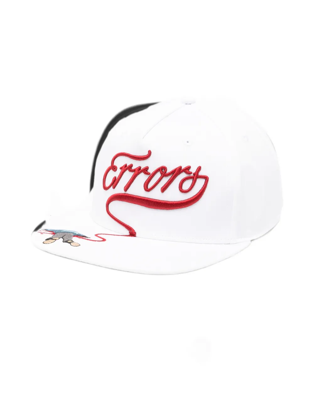 House of errors logo-embroidered baseball cap - Weiß