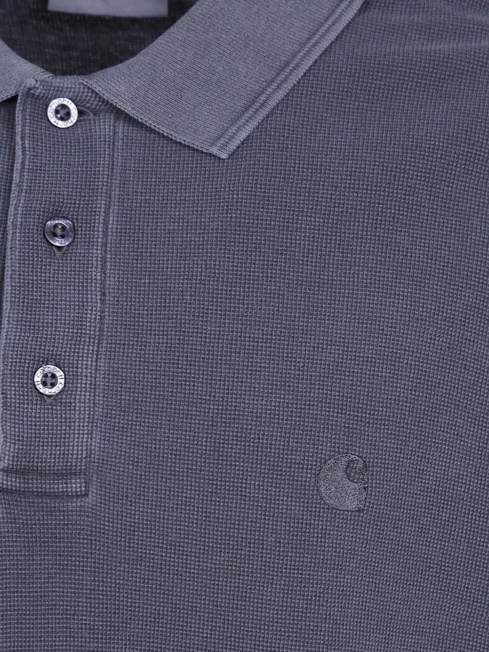 Carhartt WIP waffle rugby shirt Blauw