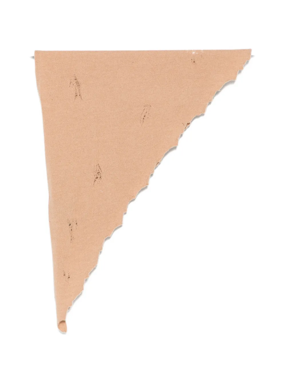 Laneus distressed-effect merino scarf Beige