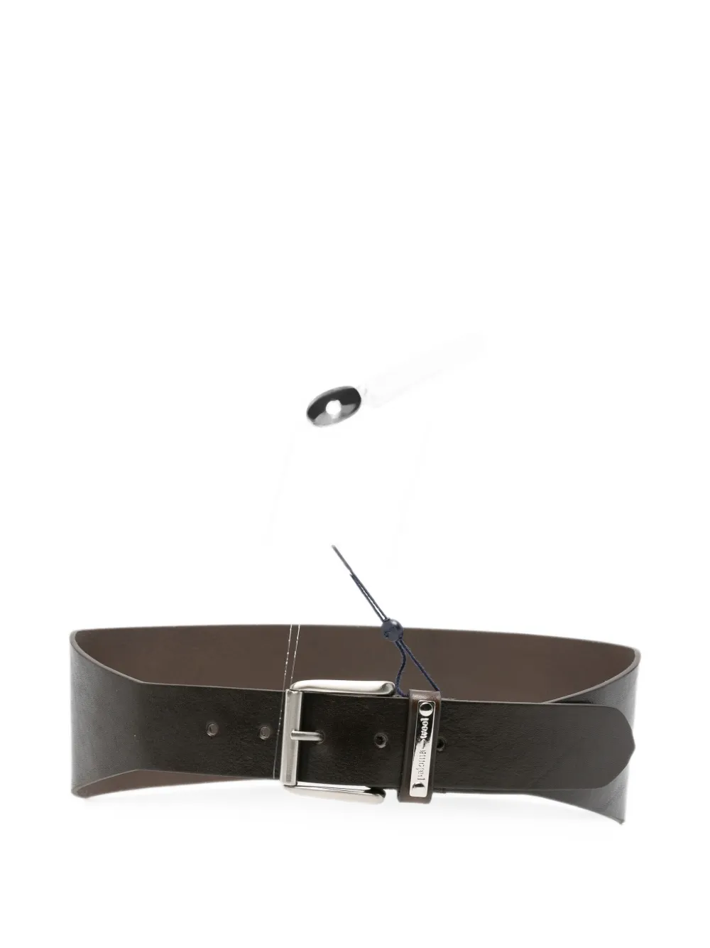 Paloma Wool Alma logo-plaque leather belt - Braun