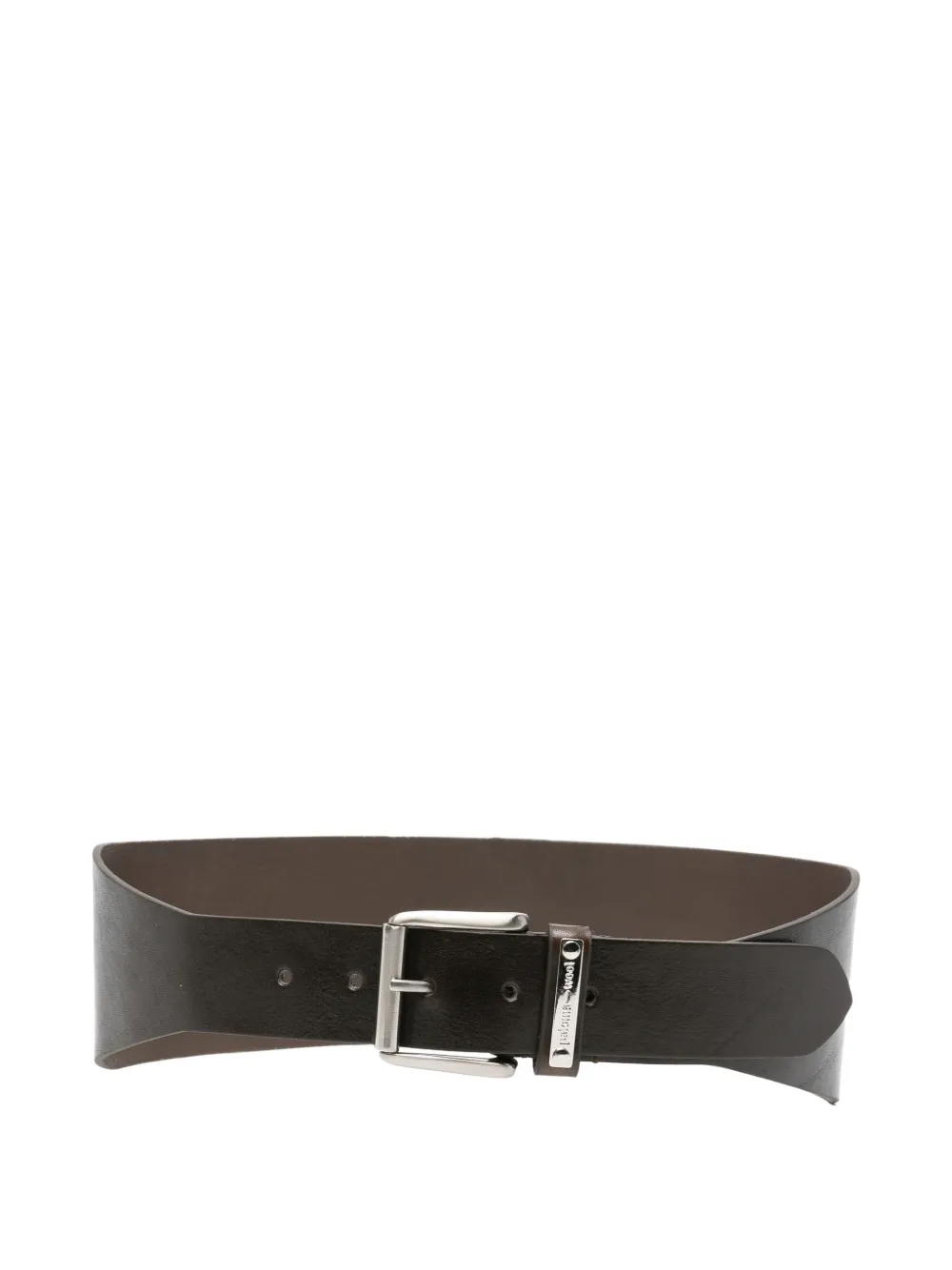 Paloma Wool Alma logo-plaque leather belt - Marrone