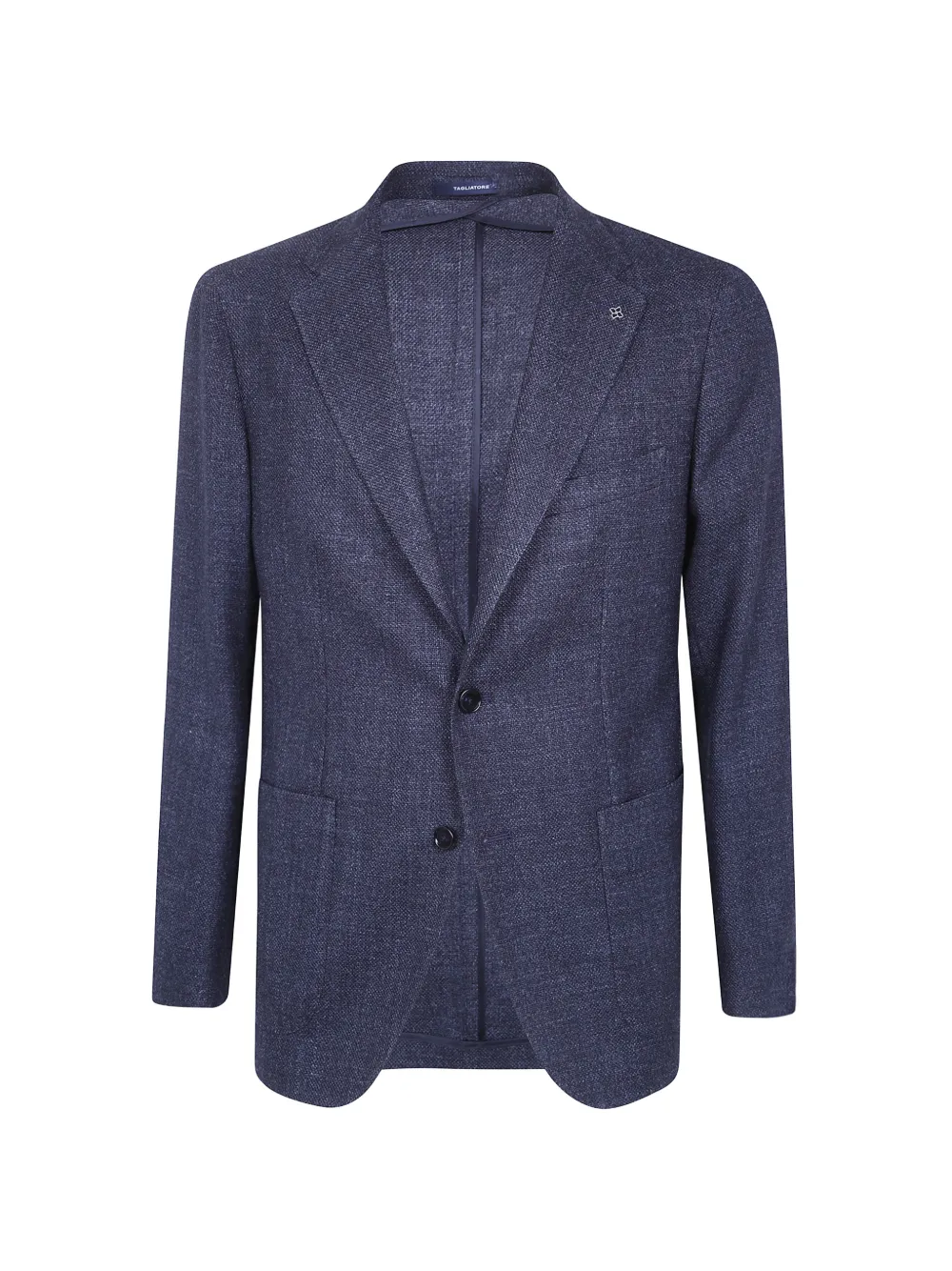Tagliatore Wollen blazer met enkele rij knopen Blauw