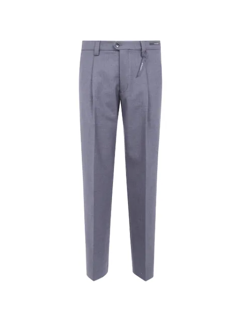 michael coal pleated straight-leg trousers