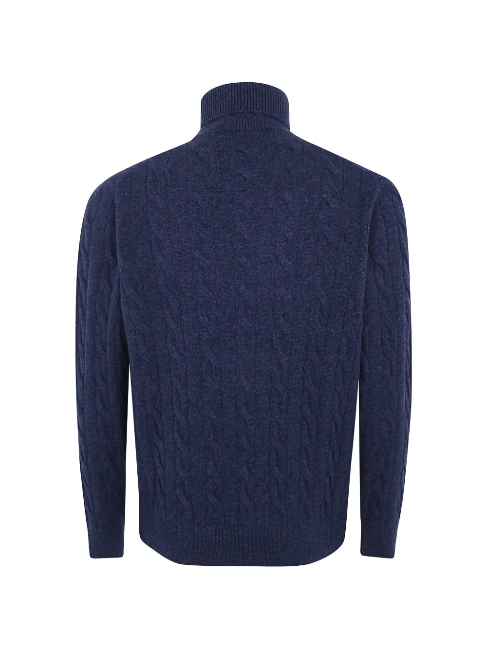 Filippo De Laurentiis cable-knit roll-neck sweater Blauw