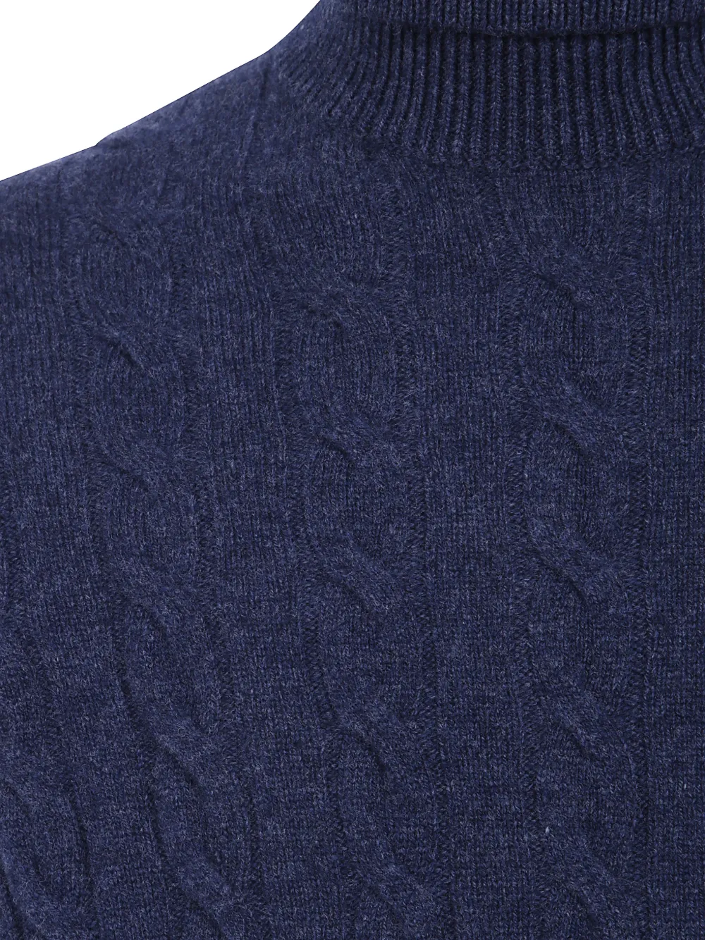 Filippo De Laurentiis cable-knit roll-neck sweater Blauw