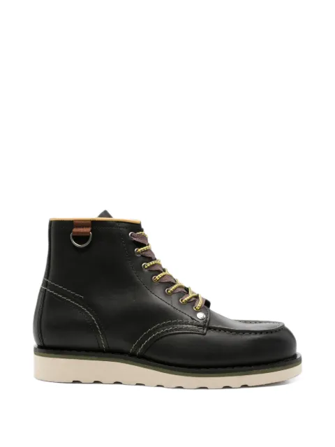 Paul Smith contrast-stitch leather boots