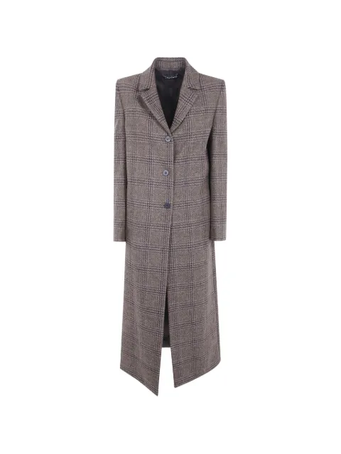 DRHOPE check single-breasted coat