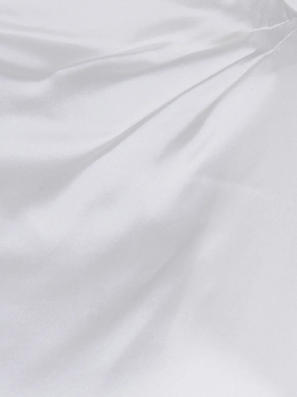 Max Mara draped-neck silk shirt Wit