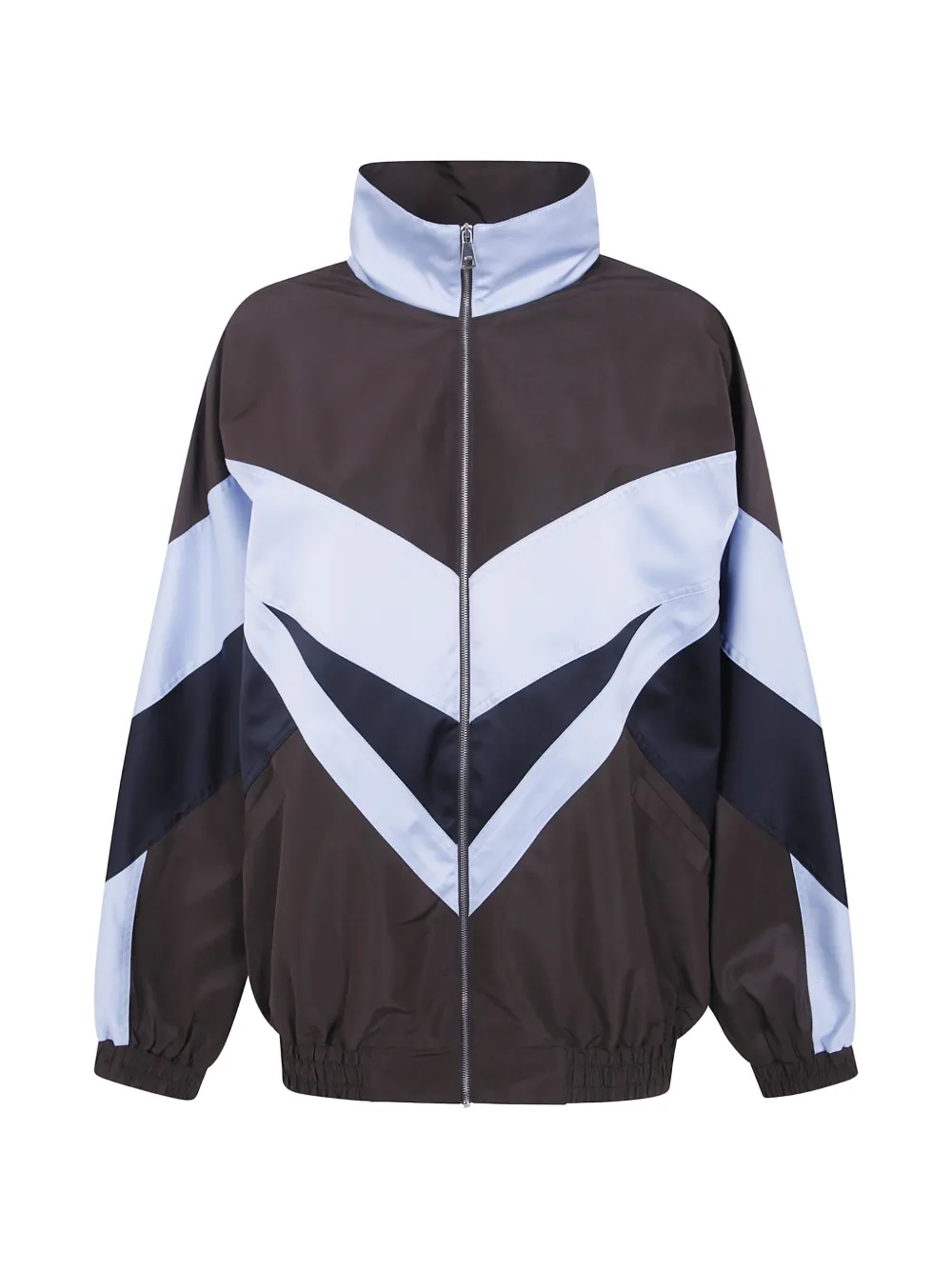 Nº21 chevron-panelled track jacket - Braun