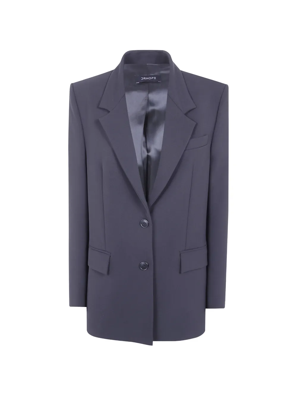 DRHOPE peak-lapels single-breasted blazer - Grey