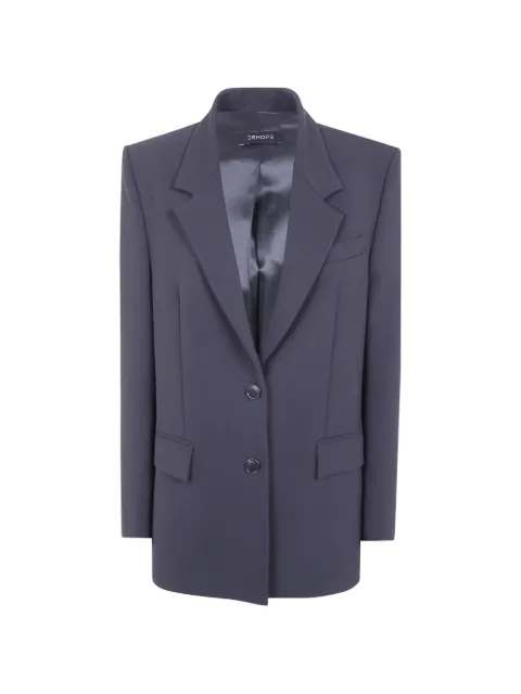 DRHOPE blazer con un botón y solapas de pico