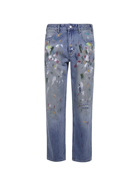 FOUND paint-splatter distressed jeans