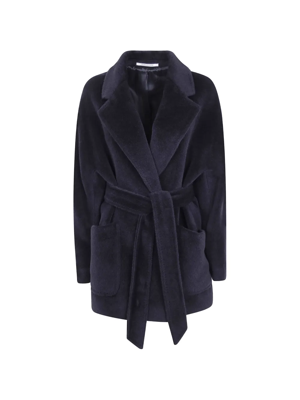 Tagliatore Denise belted double-breasted coat - Black