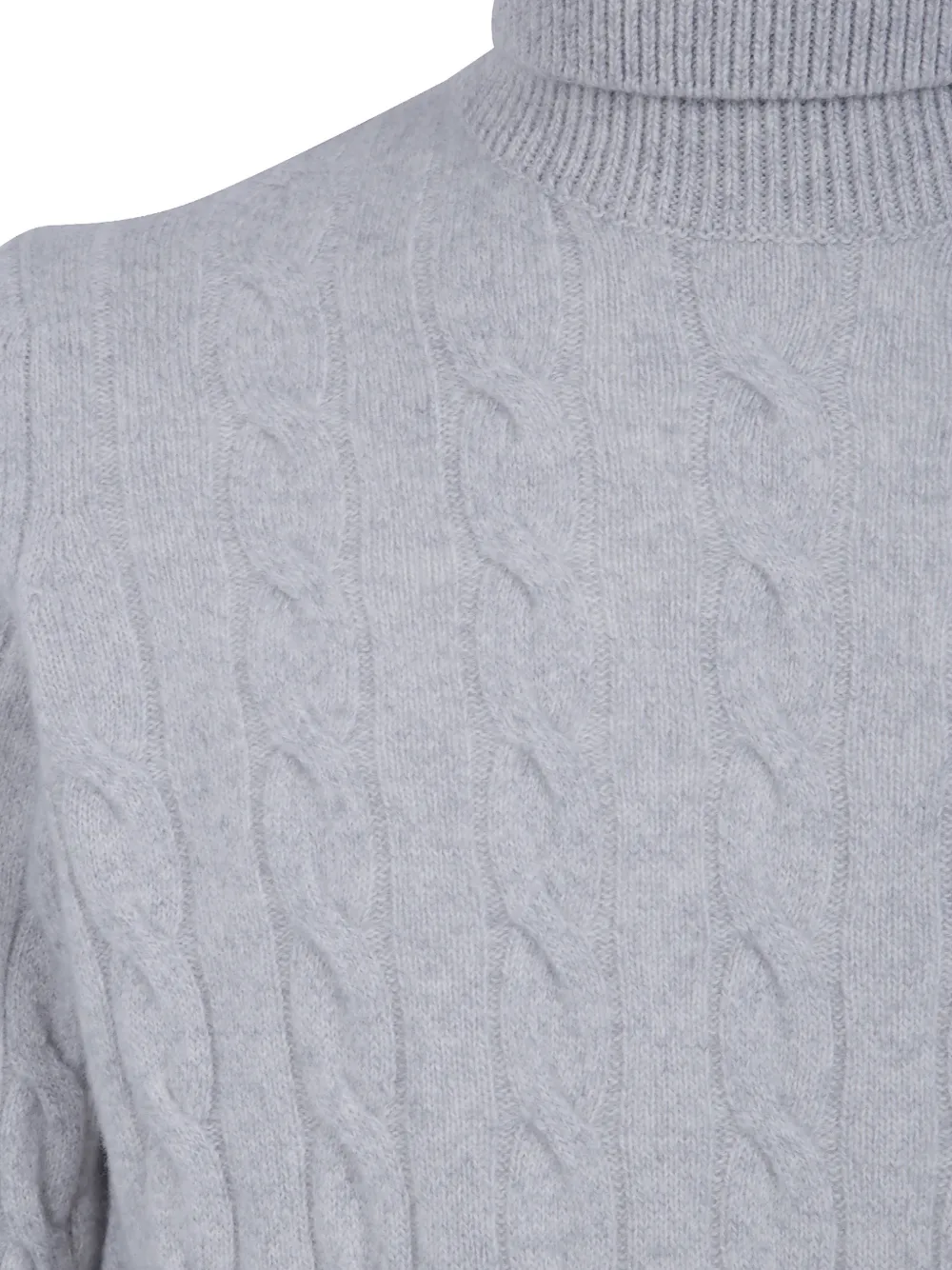 Filippo De Laurentiis cable-knit roll-neck sweater Grijs