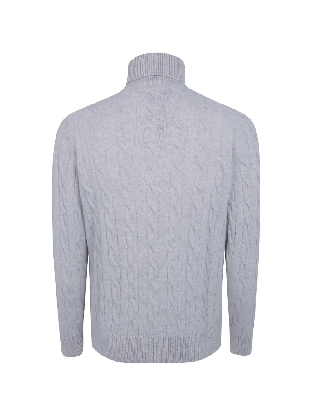 Filippo De Laurentiis cable-knit roll-neck sweater Grijs