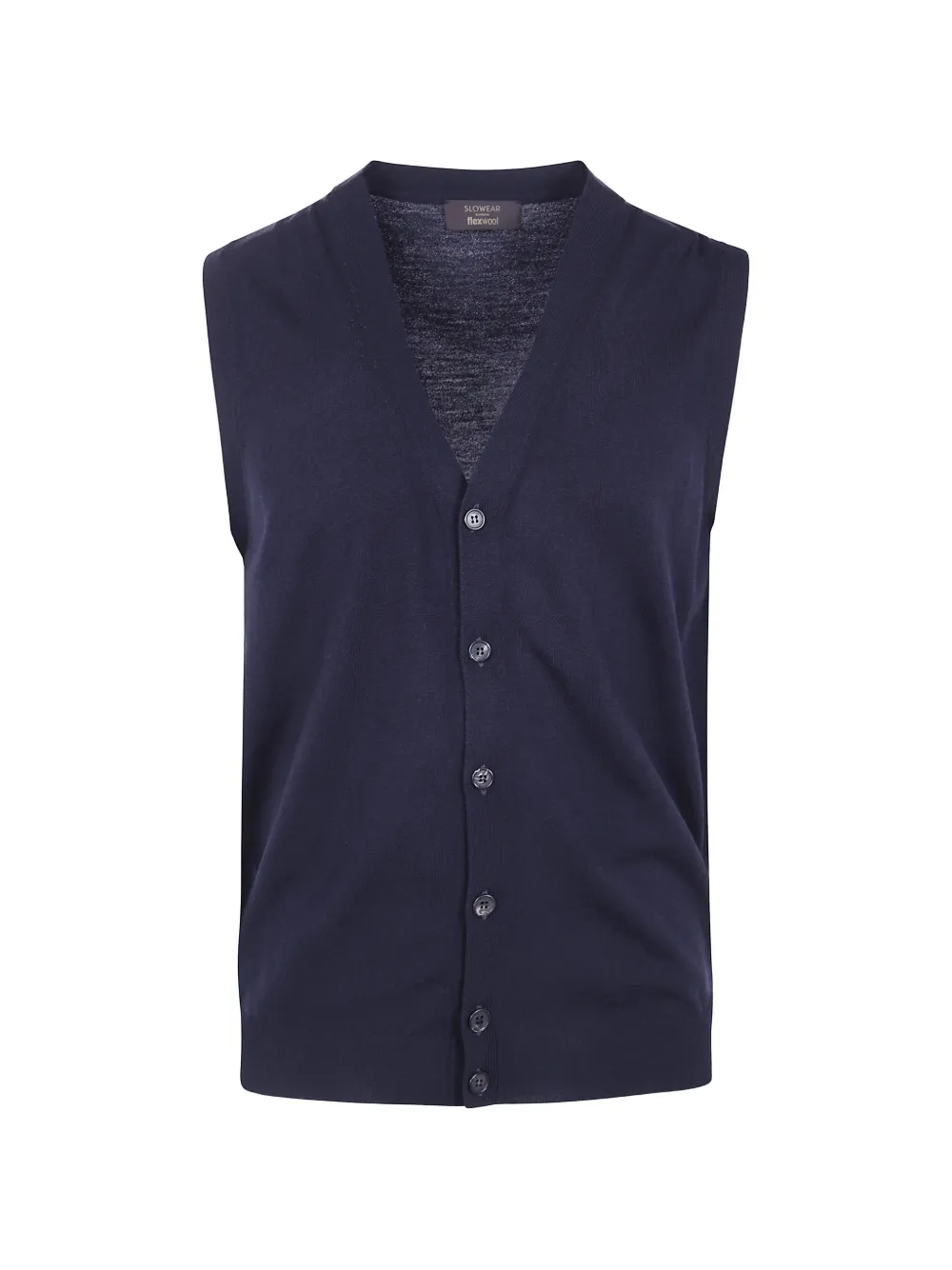 Zanone V-neck sleeveless cardigan - Blue