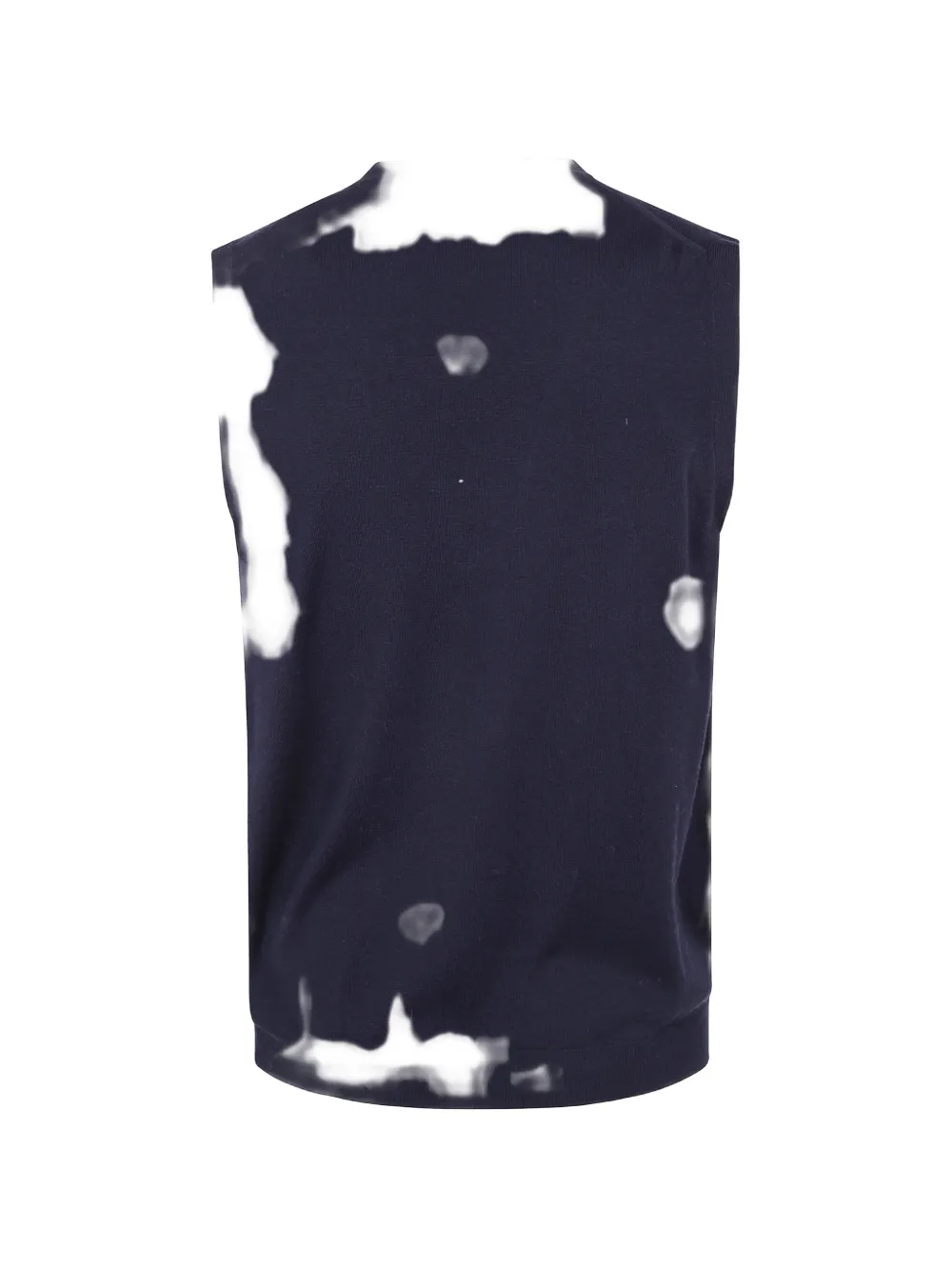 Zanone V-neck sleeveless cardigan Blauw