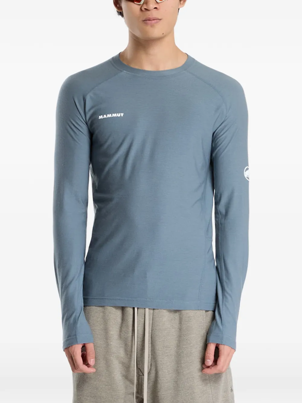 Mammut Tree thermisch T-shirt met lange mouwen Blauw