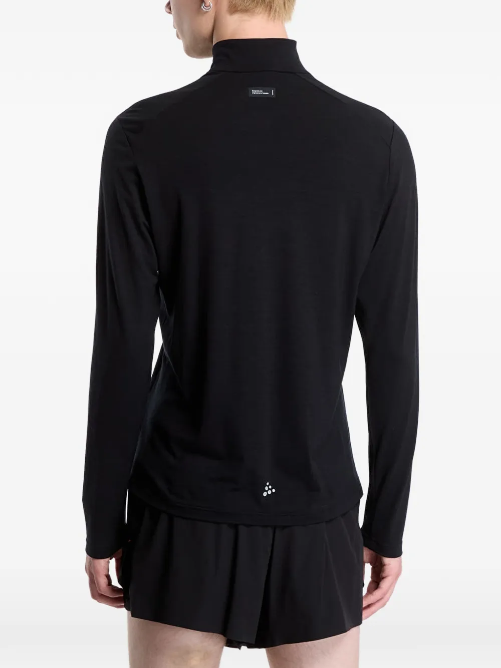 CRAFT Wind HZ long-sleeve half-zip T-shirt Zwart