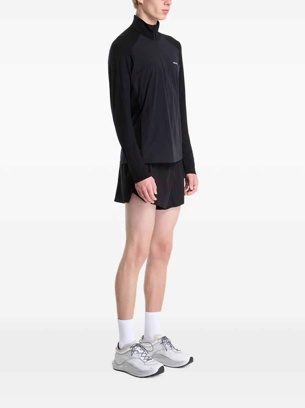 CRAFT Wind HZ long-sleeve half-zip T-shirt Zwart