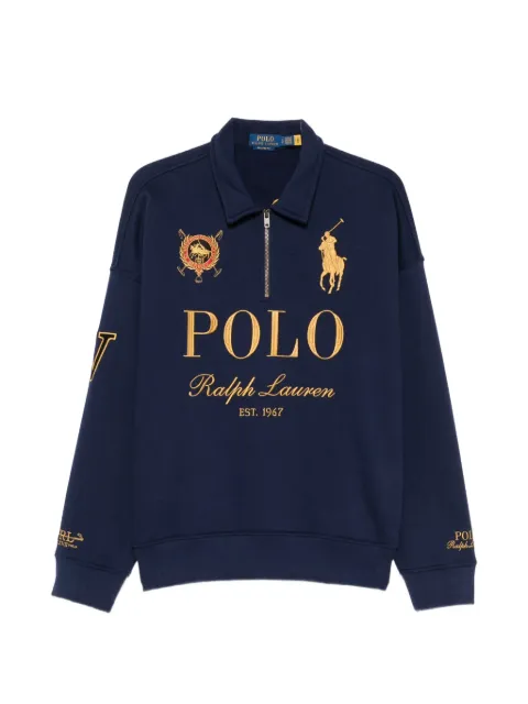 Polo Ralph Lauren logo-embroidered quarter-zip sweater