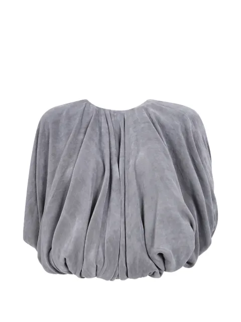 Rick Owens draped velvet-effect cape