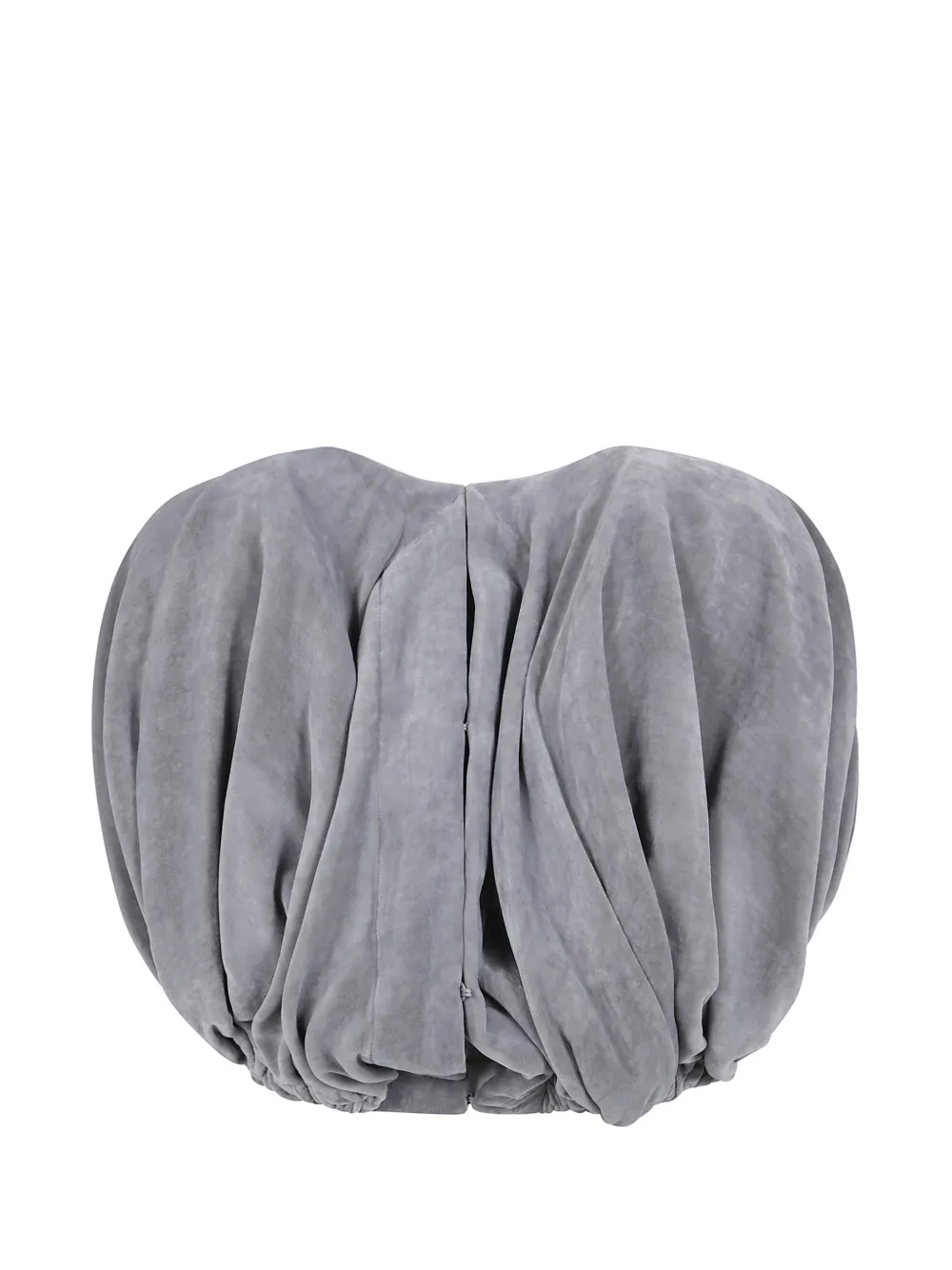 Rick Owens draped velvet-effect cape Grijs