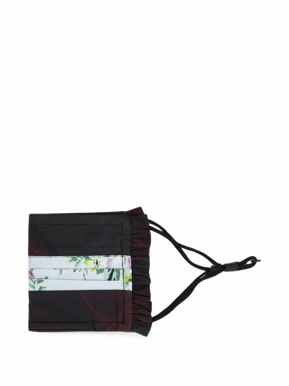 GANNI floral-print ruffled face mask (set of three) Bruin