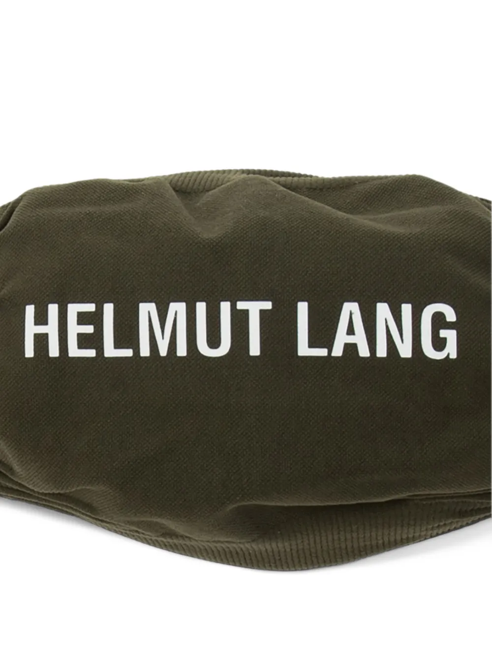 Helmut Lang Mondkapje met logo-print Groen