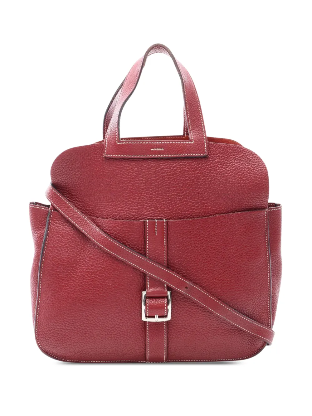 Hermès Pre-Owned 2014 Taurillon Clemence Halzan 31 satchel - Rot